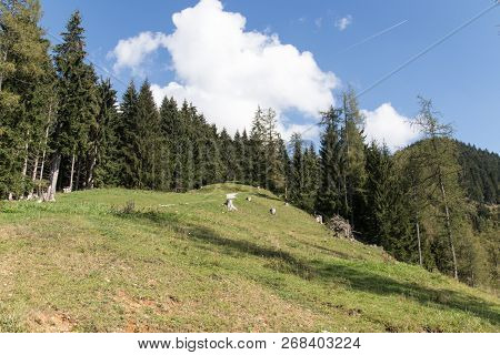 Beautiful Maountain Landscape Next To Werfenweng In The Salzburger Land