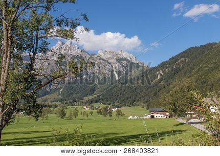 Beautiful Maountain Landscape Next To Werfenweng In The Salzburger Land