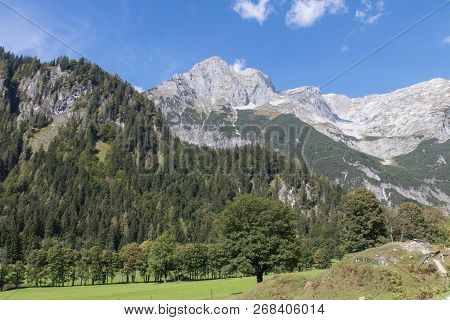 Beautiful Mountain Landscape Next To Werfenweng In The Salzburger Land