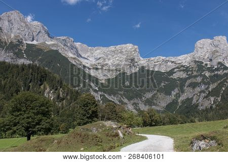 Beautiful Mountain Landscape Next To Werfenweng In The Salzburger Land