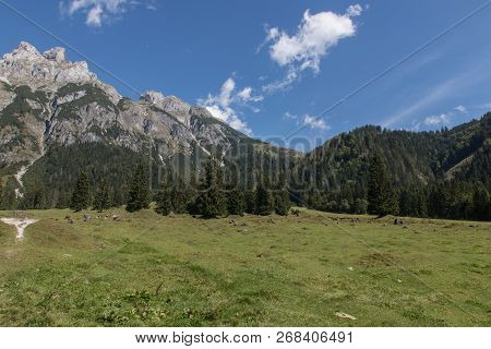 Beautiful Mountain Landscape Next To Werfenweng In The Salzburger Land