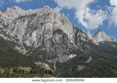 Beautiful Mountain Landscape Next To Werfenweng In The Salzburger Land