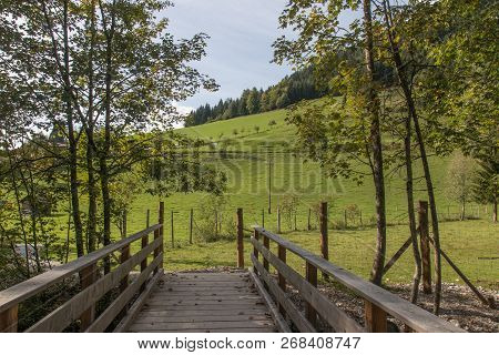 Beautiful Mountain Landscape Next To Werfenweng In The Salzburger Land