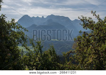 Beautiful Mountain Landscape Next To Werfenweng In The Salzburger Land