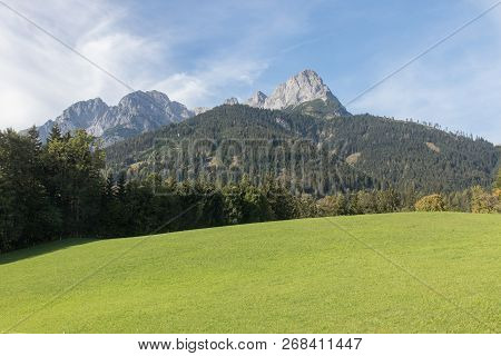 Beautiful Mountain Landscape Next To Werfenweng In The Salzburger Land