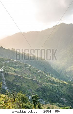 Sunset - Step Farming In Mountains - Sankri Range, Uttarakhand, India