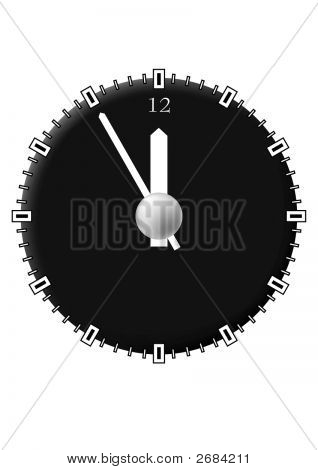 Office kellon. Techno-tyyli.