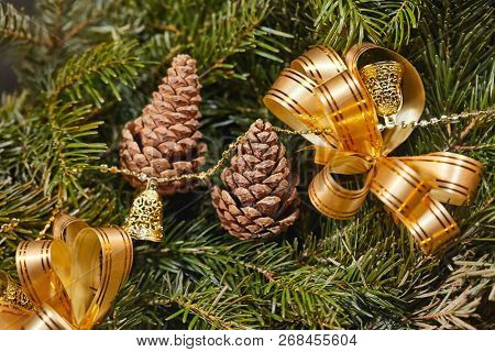 Adven decoration made of branches and flowers
