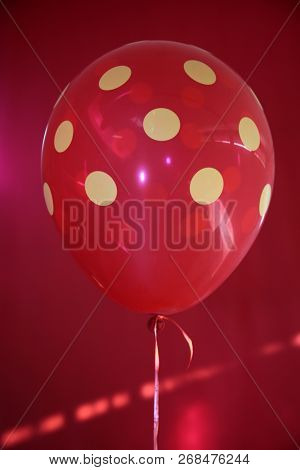 Helium Balloons. Colorful helium balloons. Floating away in the blue sky. Birthday Balloons. Party Time.