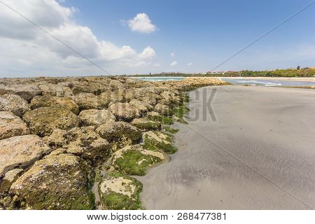 Pier And Beach Of Seminyak On Bali, Indonesia