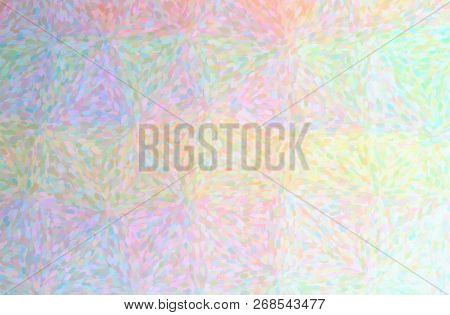 Illustration Of Abstract Orange And Purple Impressionist Pointlilism Horizontal Background