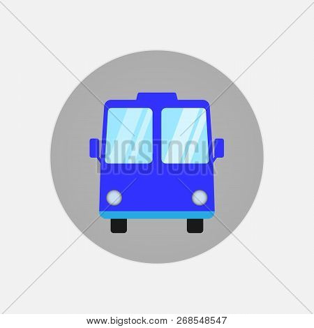 Bus Vector Icon. Web Icon. Vector Illustration.