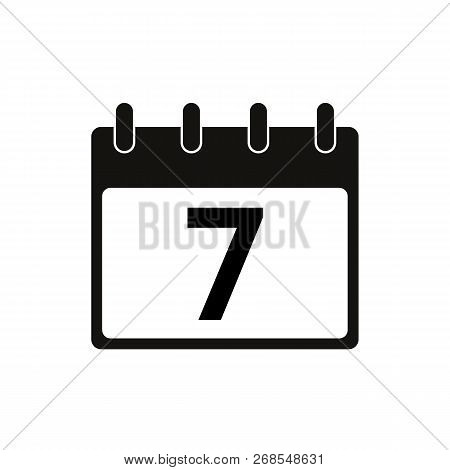 Calendar Isolated Flat Web Mobile Icon / Vector / Sign / Symbol / Button / Element / Silhouette