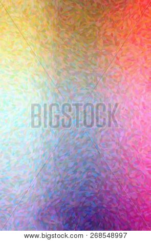 Illustration Of Abstract Orange, Red And Purple Impressionist Pointlilism Vertical Background