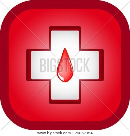 Goccia di sangue, medical icons