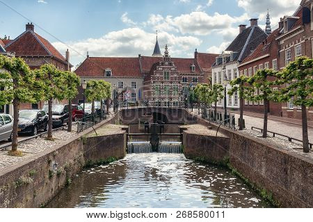 The Canal Eem In The Old Town Of The City Of Amersfoort In The Netherlands