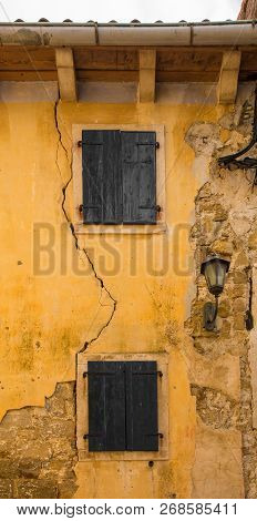 A Building In The Hill Village Of Groznjan (also Called Grisignana) In Istria, Croatia