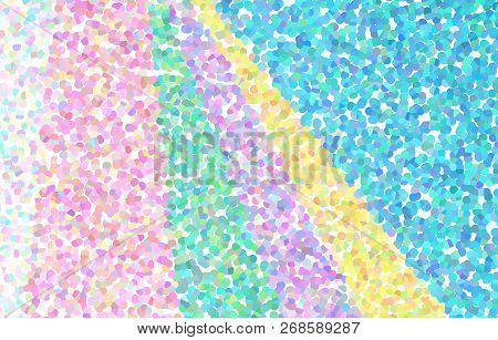 Abstract Pastel Pointillistic And Geometric Background Pattern