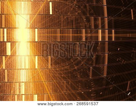 Technology Background With Copy Space - Abstract Digitally Gener