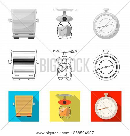 Vector Illustration Of Goods And Cargo Icon. Collection Of Goods And Warehouse Stock Symbol For Web.