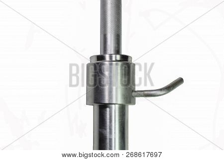 Grif Rod With A Lock On White Background. Sport Shells.
