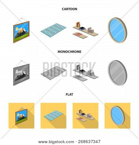 Vector Design Of Bedroom And Room Icon. Collection Of Bedroom And Furniture Stock Vector Illustratio