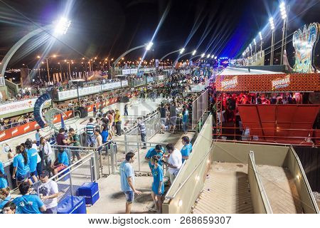 Encarnacion, Paraguay - Feb 7, 2015 Traditional Carnival In Encarnacion Paraguay