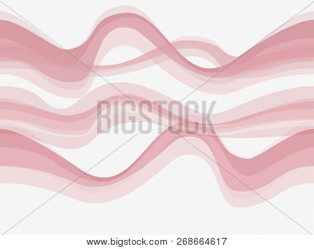 Seamless Red Waves Background. Repeating Wave Pattern.