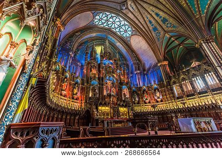 Notre Dame Basilica, Montreal, Quebec, Canada