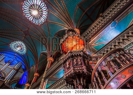 Notre Dame Basilica, Montreal, Quebec, Canada