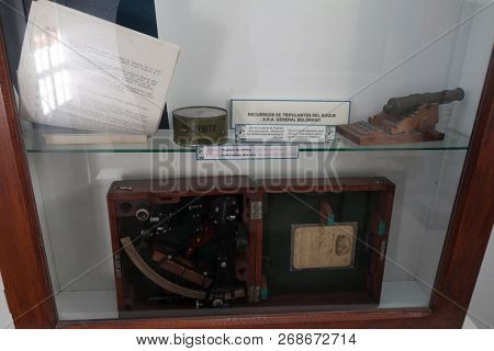 Ushuaia, Argentina - March 6, 2015: Exposition In Museo Maritimo Maritime Museum , Ushuaia Argentina