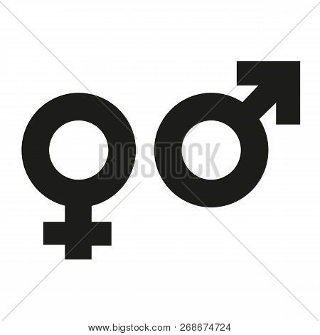 Solated Illustrations Of Male And Female Gender Symbols