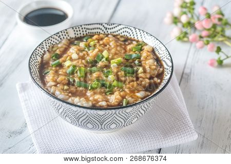 Bowl Of Congee - Asian Rice Porridge