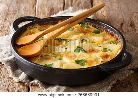 Homemade Recipe Janssonin Kiusau Finnish Baked Potatoes With Anchovy Fillets, Onions And Heavy Cream