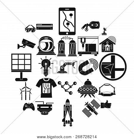 Near Future Icons Set. Simple Set Of 25 Near Future Icons For Web Isolated On White Background