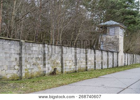 Sachsenhausen - April 3: Was A Nazi Concentration Camp In Germany. Wall Surrounded The Sachsenhausen