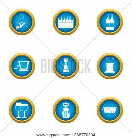 Alcohol Law Icons Set. Flat Set Of 9 Alcohol Law Icons For Web Isolated On White Background