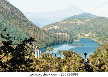 Lago Tilquilco Lake In National Park Huerquehue, Chile