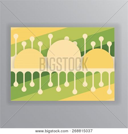 Flat Simplified Drops Abstract Vector Cliced Background For Web And Print