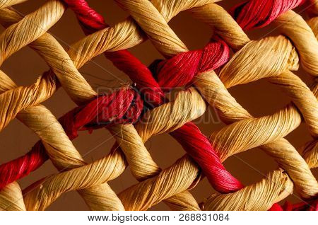 Photo Of Brown Textured Braided Vimini Wood Background