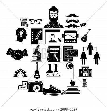 Undergraduate Icons Set. Simple Set Of 25 Undergraduate Vector Icons For Web Isolated On White Backg
