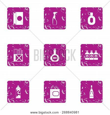 Paintwork Icons Set. Grunge Set Of 9 Paintwork Vector Icons For Web Isolated On White Background