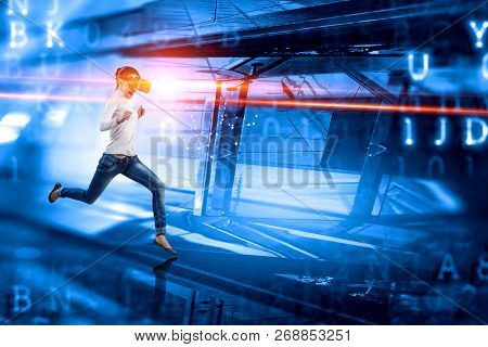 Future of virtual technology. Mixed media