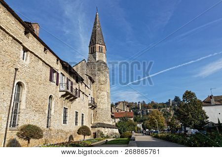 Cremieu, France, October 19, 2018 : Church Of Augustins. The City Has A Long And Important Medieval 