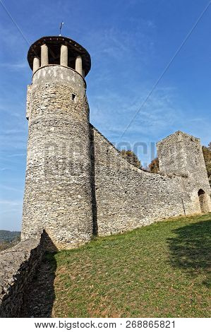 Cremieu, France, October 19, 2018 : Remparts Of Cremieu. The City Has A Long And Important Medieval 
