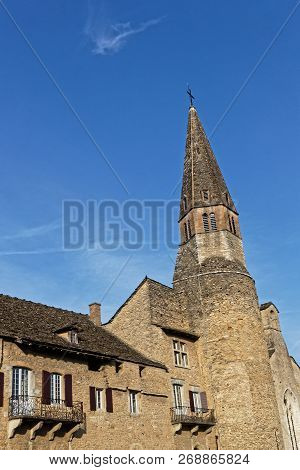 Cremieu, France, October 19, 2018 : Church Of Augustins. The City Has A Long And Important Medieval 