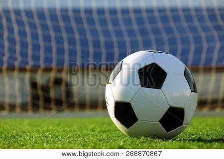 Football On A Green Field . Sport