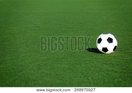 Football On A Green Field . Sport