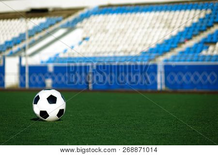 Football On A Green Field . Sport