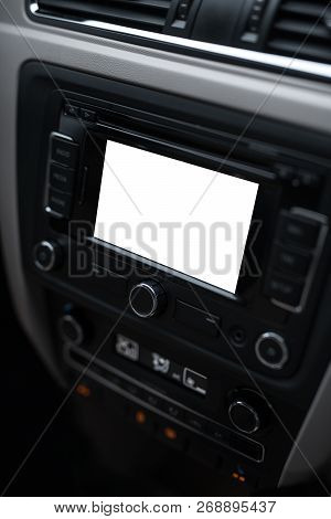 Navigation System With Mockup In Modern Car
